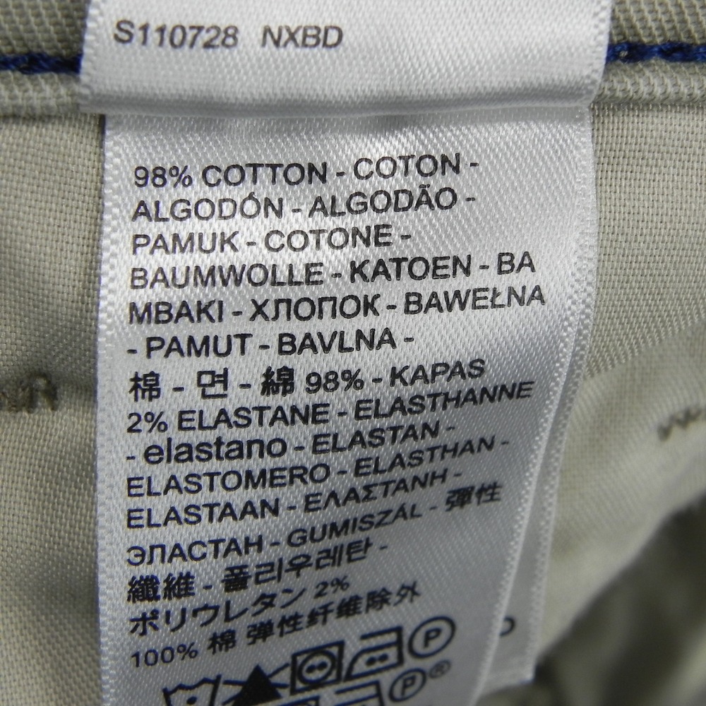 Levis XX Chino Standard Taper Pants Mens 33x27 Tan Khaki Stretch Cotton Twill - Picture 6 of 12